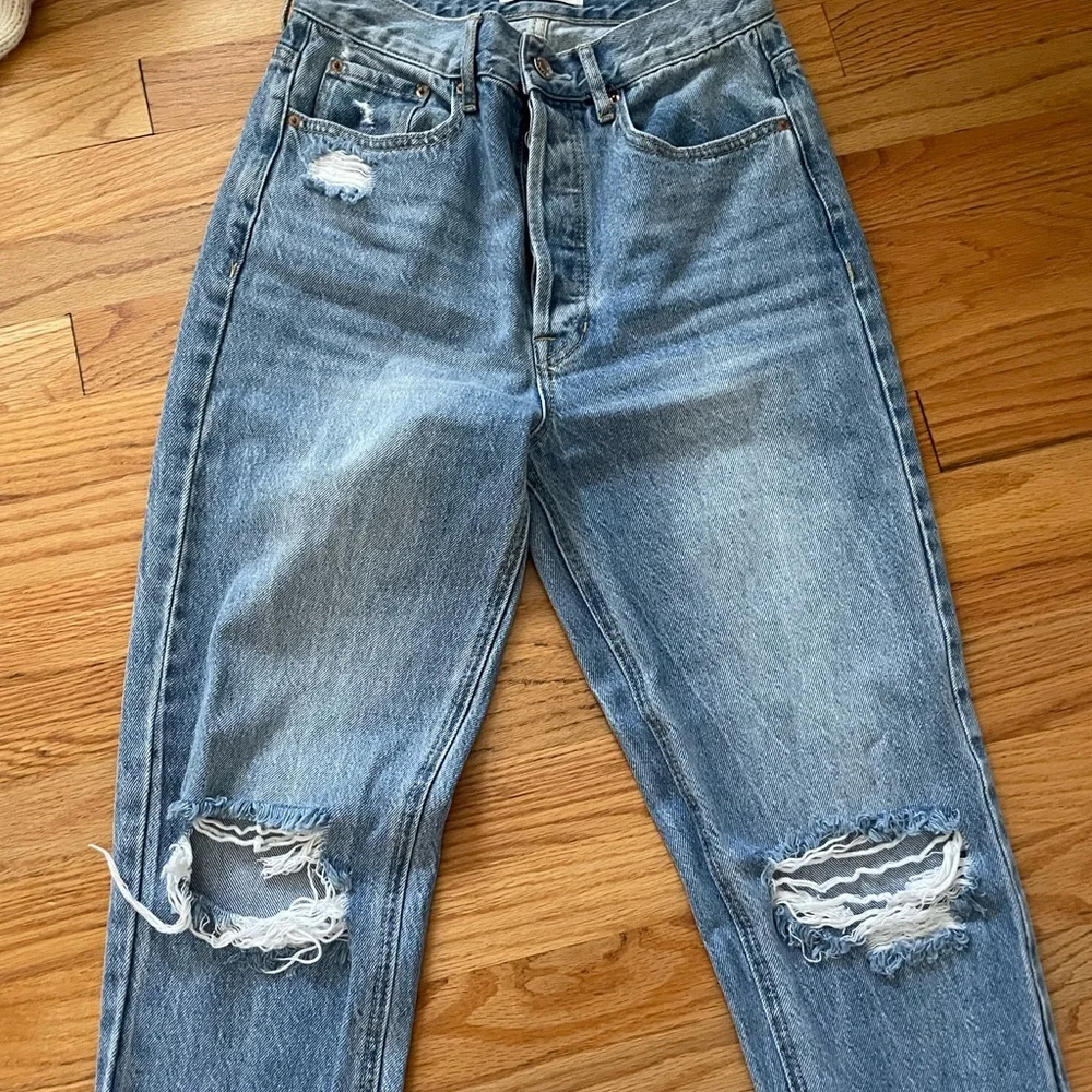 Pacsun Ultra High Rise Slim Jeans Size 26 Medium Wash - Picture 4 of 5